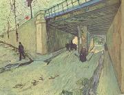 Vincent Van Gogh The Railway Bridge over Avenue Montmajour,Arles (nn04) oil painting